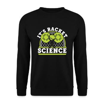 It's Racket Science Paddleball Paddle Tennis Padel - Unisex Sweatshirt - black - Front - Alina (178cm) & Michal (187cm)