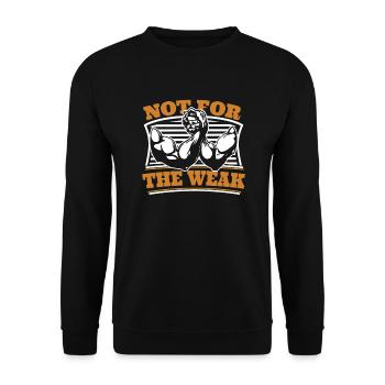 Pas pour les techniques faibles Exercice Entraîneur Bras - Sweat-shirt Unisexe - noir - Devant - Alina (178cm) & Michal (187cm)