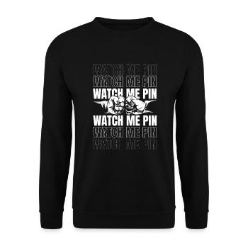 This Is How Real Men Shake Hands Techniques Arm - Unisex Pullover - Schwarz - Vorne - Alina (178cm) & Michal (187cm)