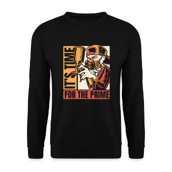 C’est l’heure de la voiture Prime Car Spray Voiture Automobile - Sweat-shirt Unisexe - noir - Devant - Alina (178cm) & Michal (187cm)
