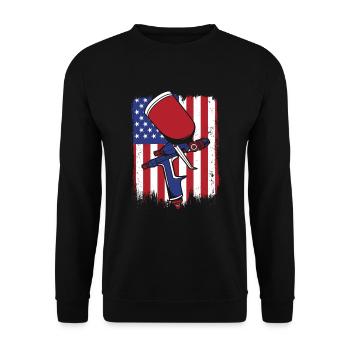 Véhicule Voiture Spray Automobile Carrosserie Peintre - Sweat-shirt Unisexe - noir - Devant - Alina (178cm) & Michal (187cm)