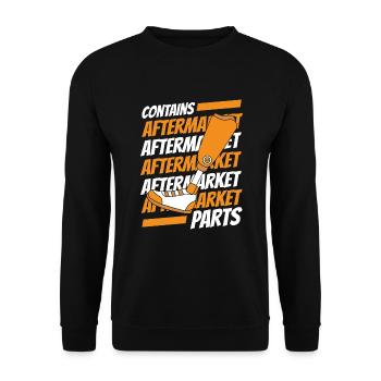 Enthält Aftermarket-Teile: Prothese, Fuß, Bein - Unisex Pullover - Schwarz - Vorne - Alina (178cm) & Michal (187cm)