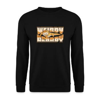 Weirdy Beardy Pogona Pet Lizard Owner Bearded - Unisex Sweatshirt - black - Front - Alina (178cm) & Michal (187cm)