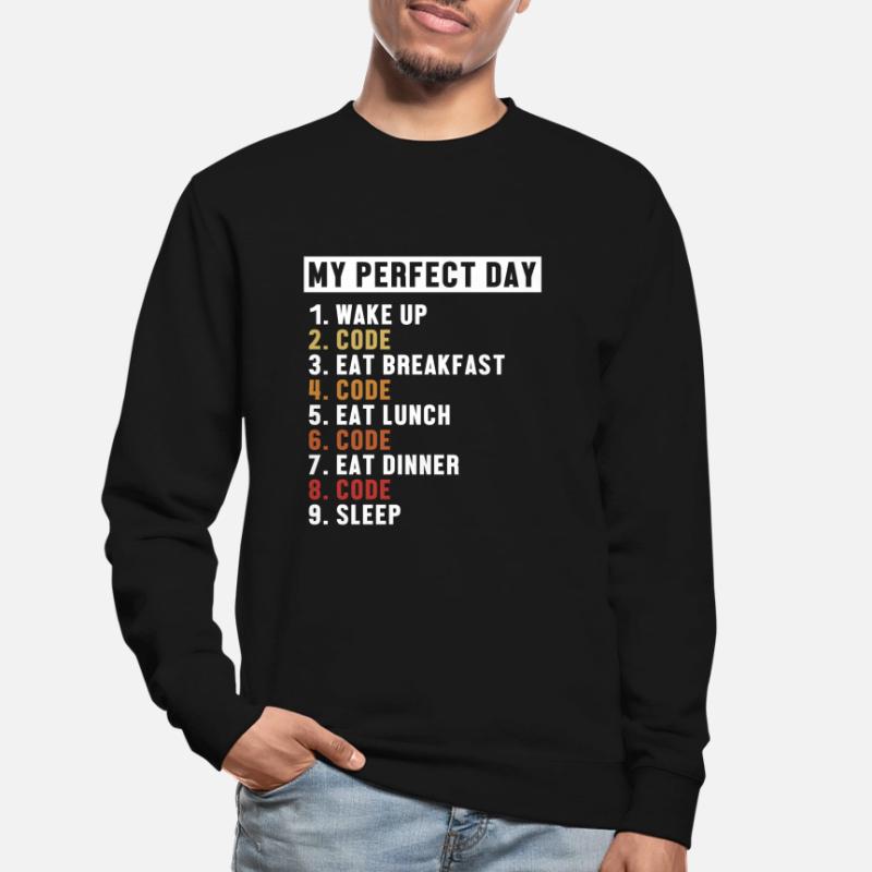 Coding Perfect Day Developer Softwareingenieur Unisex Pullover
