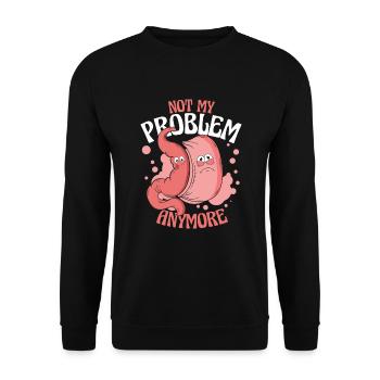 Ce n’est plus mon problème Bypass gastrique Gastrique - Sweat-shirt Unisexe - noir - Devant - Alina (178cm) & Michal (187cm)
