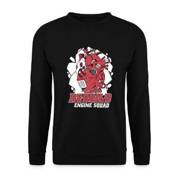 Reconstruction de la greffe de cathéter de l’escouade des moteurs ouverte - Sweat-shirt Unisexe - noir - Devant - Alina (178cm) & Michal (187cm)
