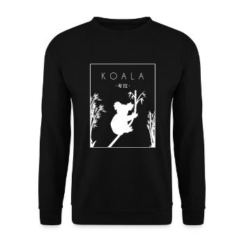 Koala Chinese Hanzi Koalabear Phascolarctos - Unisex Sweatshirt - black - Front - Alina (178cm) & Michal (187cm)