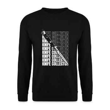 Messersammler Metzgermesser Restaurierungsmesser - Unisex Pullover - Schwarz - Vorne - Alina (178cm) & Michal (187cm)