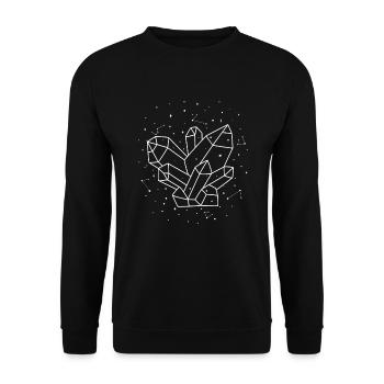 Constellation de collecte de minéraux de Sternbild - Sweat-shirt Unisexe - noir - Devant - Alina (178cm) & Michal (187cm)