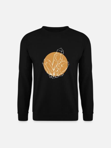 Lineart Geologe Steinsammler Mineral - Unisex Pullover - Schwarz