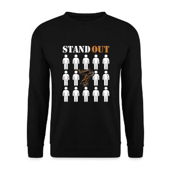 Stand Out Motorcycle Racing Supermoto Riders - Unisex Sweatshirt - black - Front - Alina (178cm) & Michal (187cm)