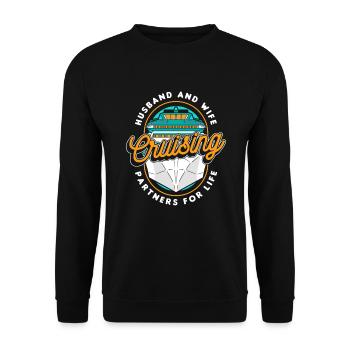 Mari Et Femme Partenaires De Croisière Pour La Vie - Sweat-shirt Unisexe - noir - Devant - Alina (178cm) & Michal (187cm)