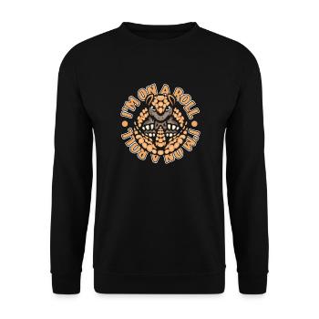 I'm On A Roll Pink Fairy Chlamyphoridae Cingulata - Unisex Sweatshirt - black - Front - Alina (178cm) & Michal (187cm)