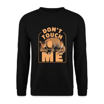 Ne me touche pas Fée rose Chlamyphoridae - Sweat-shirt Unisexe - noir - Devant - Alina (178cm) & Michal (187cm)