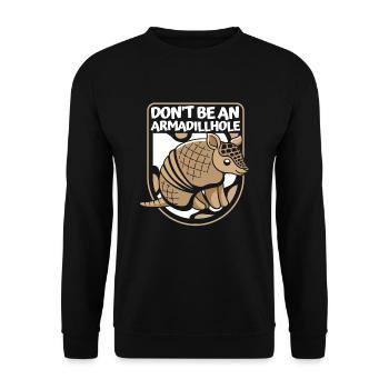 Don't Be An Armadillhole Pink Fairy - Unisex Sweatshirt - black - Front - Alina (178cm) & Michal (187cm)