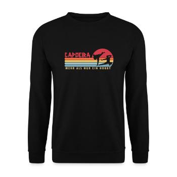 Capoeira mehr als ein Hobby Capoeirista Ginga - Unisex Pullover - Schwarz - Vorne - Alina (178cm) & Michal (187cm)