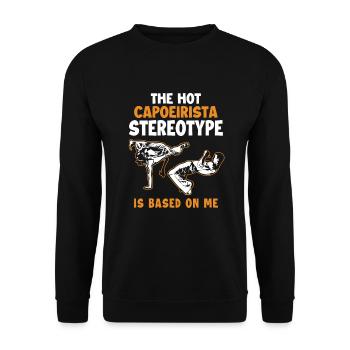 Capoeirista Stereotype is Based On Me Ginga Dance - Unisex Sweatshirt - black - Front - Alina (178cm) & Michal (187cm)