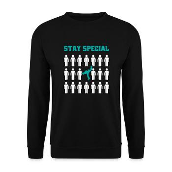 Stay Special Ginga Capoeirista Dance Professional - Unisex Sweatshirt - black - Front - Alina (178cm) & Michal (187cm)
