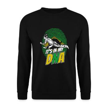 C’est dans mon ADN Ginga Capoeirista Dance - Sweat-shirt Unisexe - noir - Devant - Alina (178cm) & Michal (187cm)