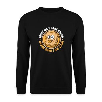 Faites-moi confiance je fais du pain machine à pain pâte à pain - Sweat-shirt Unisexe - noir - Devant - Alina (178cm) & Michal (187cm)