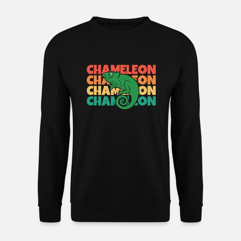 Chameleon Retro Text Veiled Panther - Unisex Sweatshirt - black