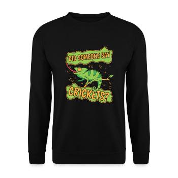 Did Someone Say Crickets Panther Veiled Lover - Unisex Sweatshirt - black - Front - Alina (178cm) & Michal (187cm)