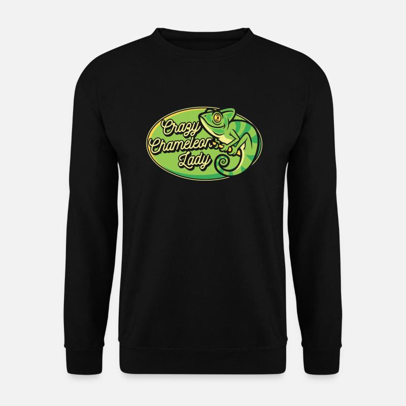 Crazy Chameleon Lady Panther Veiled - Unisex Sweatshirt - black