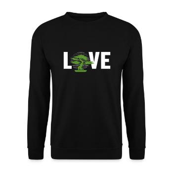 Bonsai Love Indoor Bonsai Bonsai Pots Penjing - Unisex Sweatshirt - black - Front - Alina (178cm) & Michal (187cm)