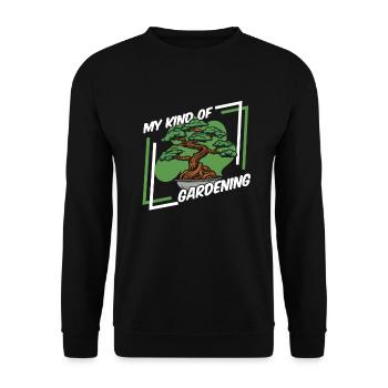 Mon genre de jardinage Pots à bonsaï Penjing - Sweat-shirt Unisexe - noir - Devant - Alina (178cm) & Michal (187cm)