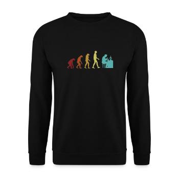Forensics Evolution Psychology Science Forensic - Unisex Sweatshirt - black - Front - Alina (178cm) & Michal (187cm)