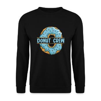Donut Crew Donut glasiert Maker Liebhaber Donut - Unisex Pullover - Schwarz - Vorne - Alina (178cm) & Michal (187cm)