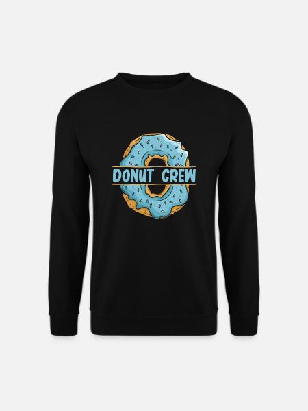 Donut Crew Donut glasiert Maker Liebhaber Donut - Unisex Pullover - Schwarz
