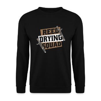Reed Drying Squad Fagott Instrument Aerophon - Unisex Pullover - Schwarz - Vorne - Alina (178cm) & Michal (187cm)