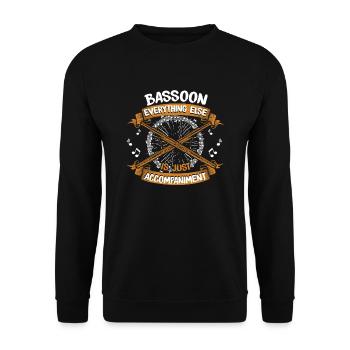 Alles andere ist nur Begleitung Aerophon - Unisex Pullover - Schwarz - Vorne - Alina (178cm) & Michal (187cm)