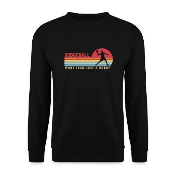Völkerball mehr als ein Hobby-Teamspiel Prisonball - Unisex Pullover - Schwarz - Vorne - Alina (178cm) & Michal (187cm)