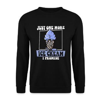 Nur noch ein Eis, versprochen Gelato Maker - Unisex Pullover - Schwarz - Vorne - Alina (178cm) & Michal (187cm)
