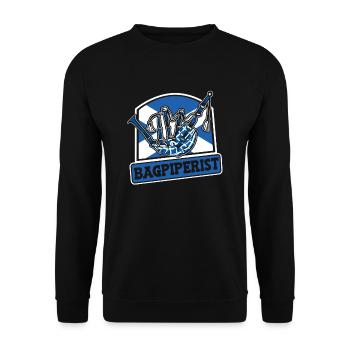Bagpiperist Leçons de cornemuse Sarbacane Great - Sweat-shirt Unisexe - noir - Devant - Alina (178cm) & Michal (187cm)