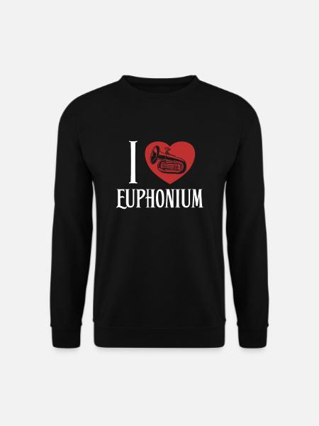 J’adore Euphonium Instrument Euphonist - Sweat-shirt Unisexe - noir