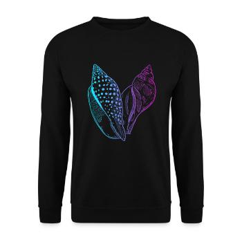 Sac à coquillages Bivalvia Shell Hunter Seashell - Sweat-shirt Unisexe - noir - Devant - Alina (178cm) & Michal (187cm)