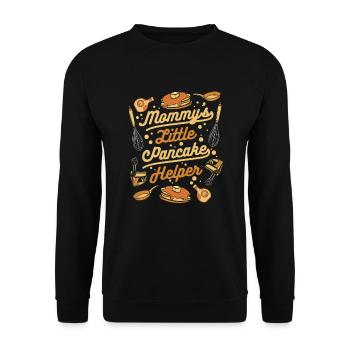 Recettes d’aide aux petites crêpes de maman Flapjack - Sweat-shirt Unisexe - noir - Devant - Alina (178cm) & Michal (187cm)