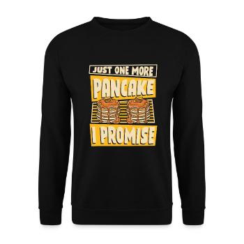 Juste une crêpe de plus que je promets Amateurs de recettes - Sweat-shirt Unisexe - noir - Devant - Alina (178cm) & Michal (187cm)