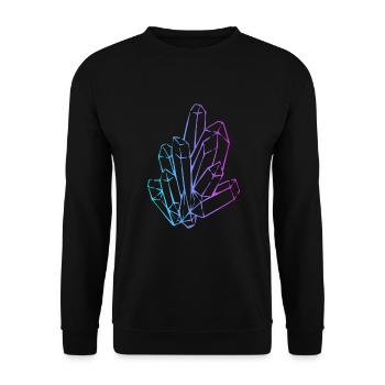 Geologe Rockhounding Stone Collector Mineral - Unisex Pullover - Schwarz - Vorne - Alina (178cm) & Michal (187cm)