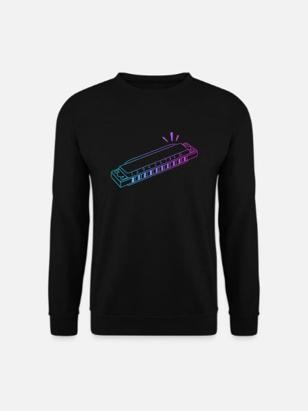 Mouth Harp Harmonist Harmonicist Professional - Unisex Sweatshirt - black