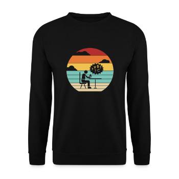 Rétro dyslexie Apraxie Trouble de l’articulation - Sweat-shirt Unisexe - noir - Devant - Alina (178cm) & Michal (187cm)