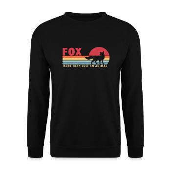 Fuchs mehr als ein Tier Canidae Caninae Rotfuchs - Unisex Pullover - Schwarz - Vorne - Alina (178cm) & Michal (187cm)
