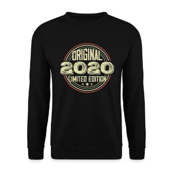 2020 Birthday celebrations, a legendary vintage - Unisex Sweatshirt - black - Front - Alina (178cm) & Michal (187cm)