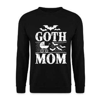 Maman gothique ! Alt Esthétique Goth Maman Emo - Sweat-shirt Unisexe - noir - Devant - Alina (178cm) & Michal (187cm)