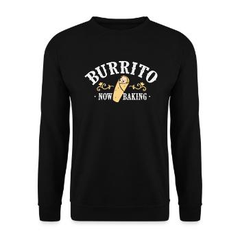 Burrito maintenant en train de cuire - Sweat-shirt Unisexe - noir - Devant - Alina (178cm) & Michal (187cm)