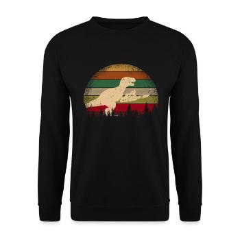 HOLZ SÄGE KETTENSÄGE GESCHENK WALD FÖRSTER BERUF - Unisex Pullover - Schwarz - Vorne - Alina (178cm) & Michal (187cm)