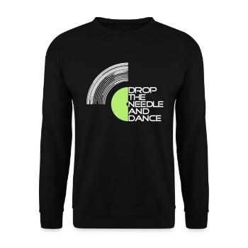Vinyle - Sweat-shirt Unisexe - noir - Devant - Alina (178cm) & Michal (187cm)
